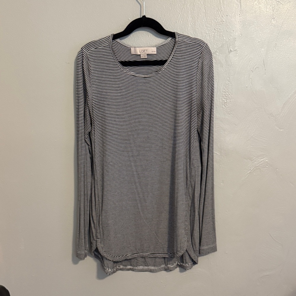 LOFT striped long sleeve t shirt
